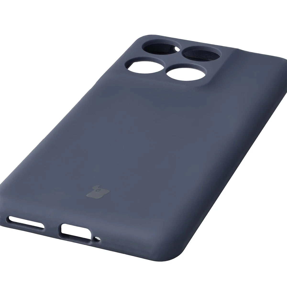 Silikon Handyhülle für Motorola Edge 60 Fusion / 60, Bizon Soft Case, Dunkelblau