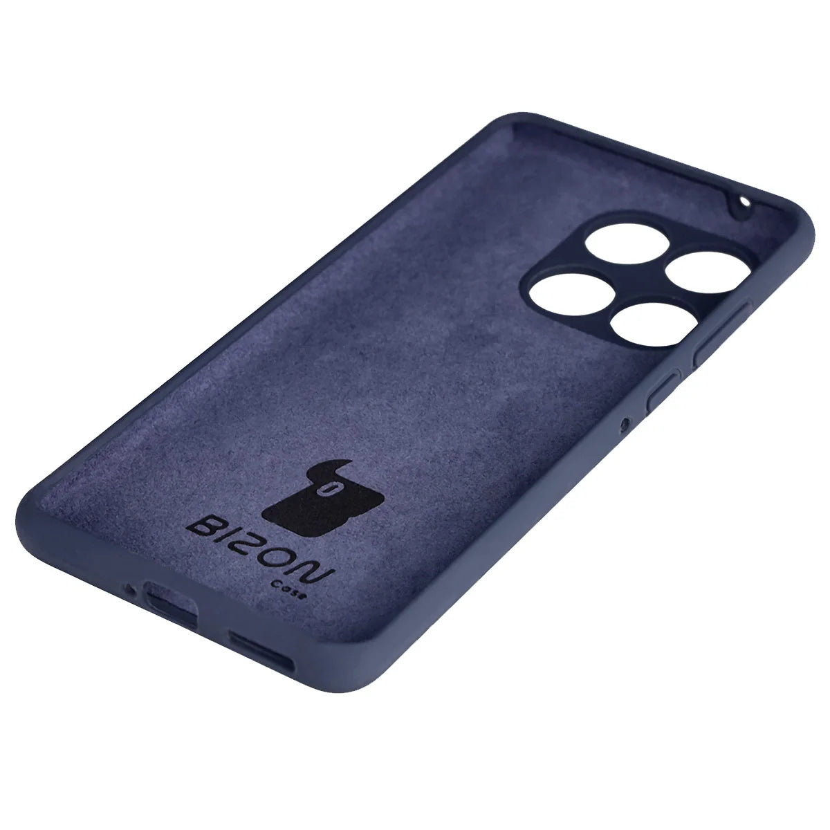 Silikon Handyhülle für Motorola Edge 60 Fusion / 60, Bizon Soft Case, Dunkelblau