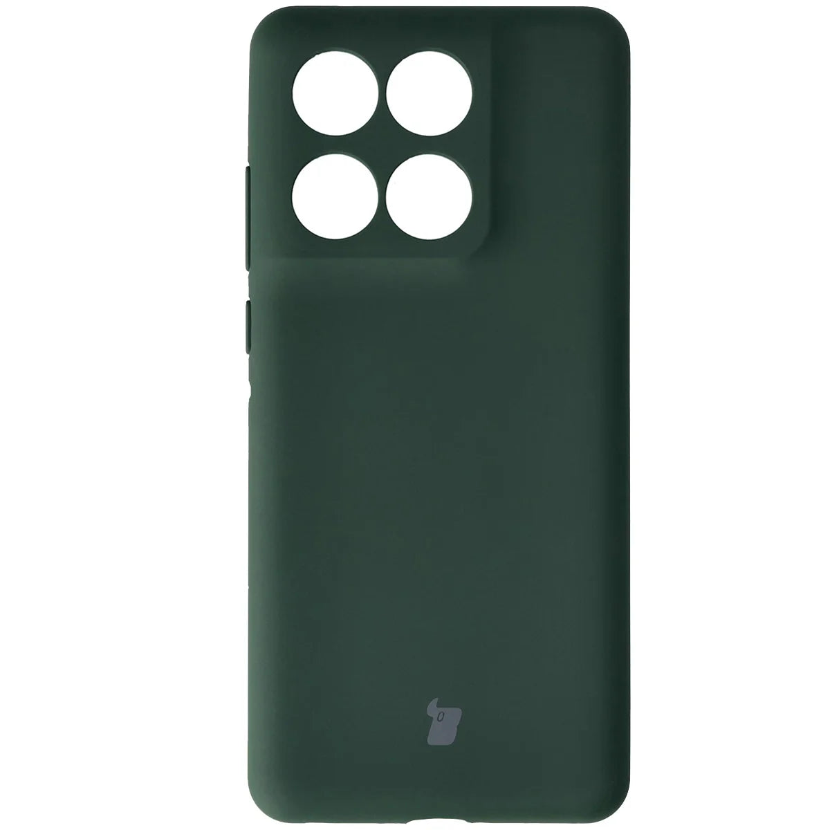 Silikon Handyhülle für Motorola Edge 60 Fusion / 60, Bizon Soft Case, Dunkelgrün