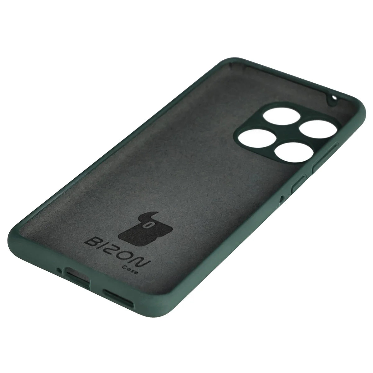 Silikon Handyhülle für Motorola Edge 60 Fusion / 60, Bizon Soft Case, Dunkelgrün