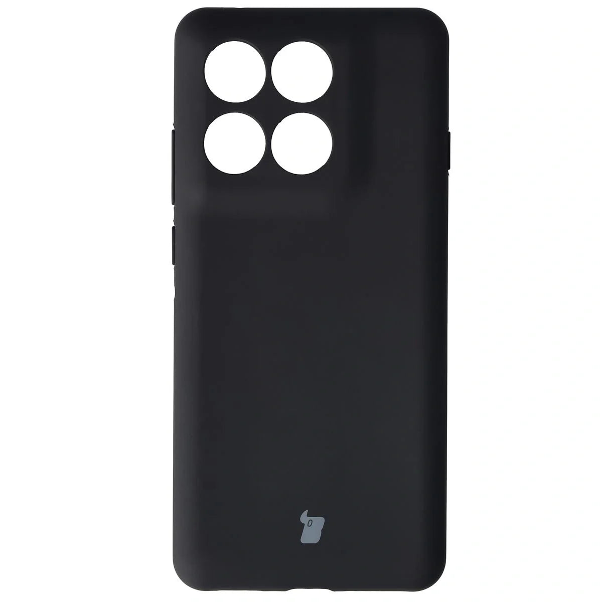 Silikon Handyhülle für Motorola Edge 60 Pro, Bizon Soft Case, Schwarz
