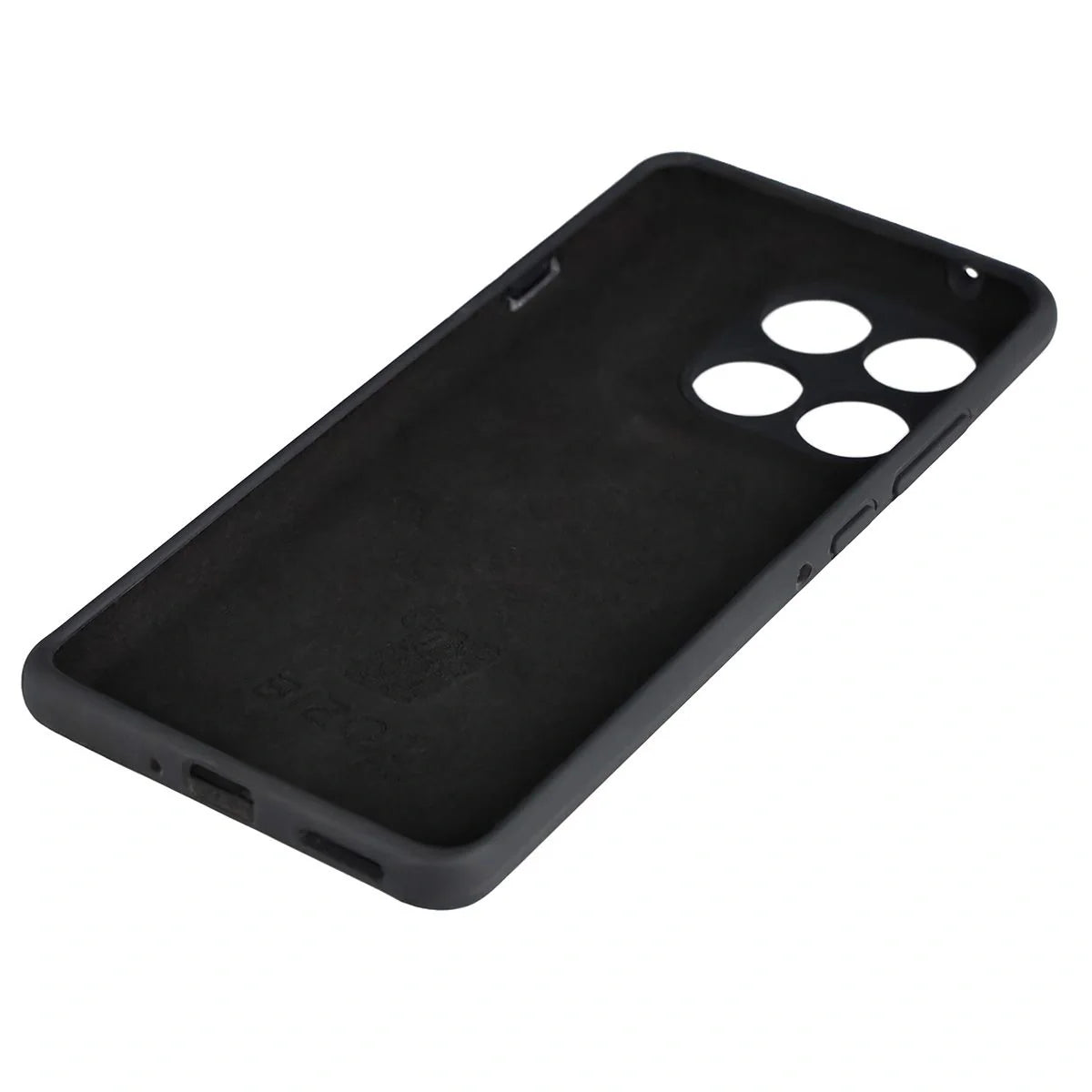 Silikon Handyhülle für Motorola Edge 60 Pro, Bizon Soft Case, Schwarz
