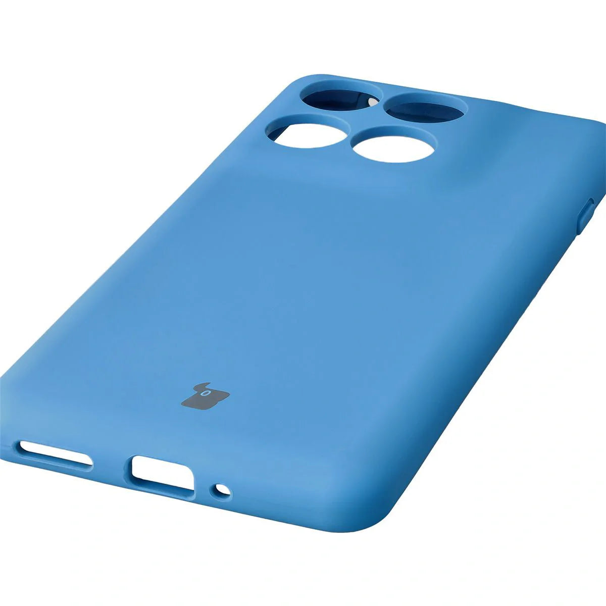 Silikon Handyhülle für Motorola Edge 60 Pro, Bizon Soft Case, Blau