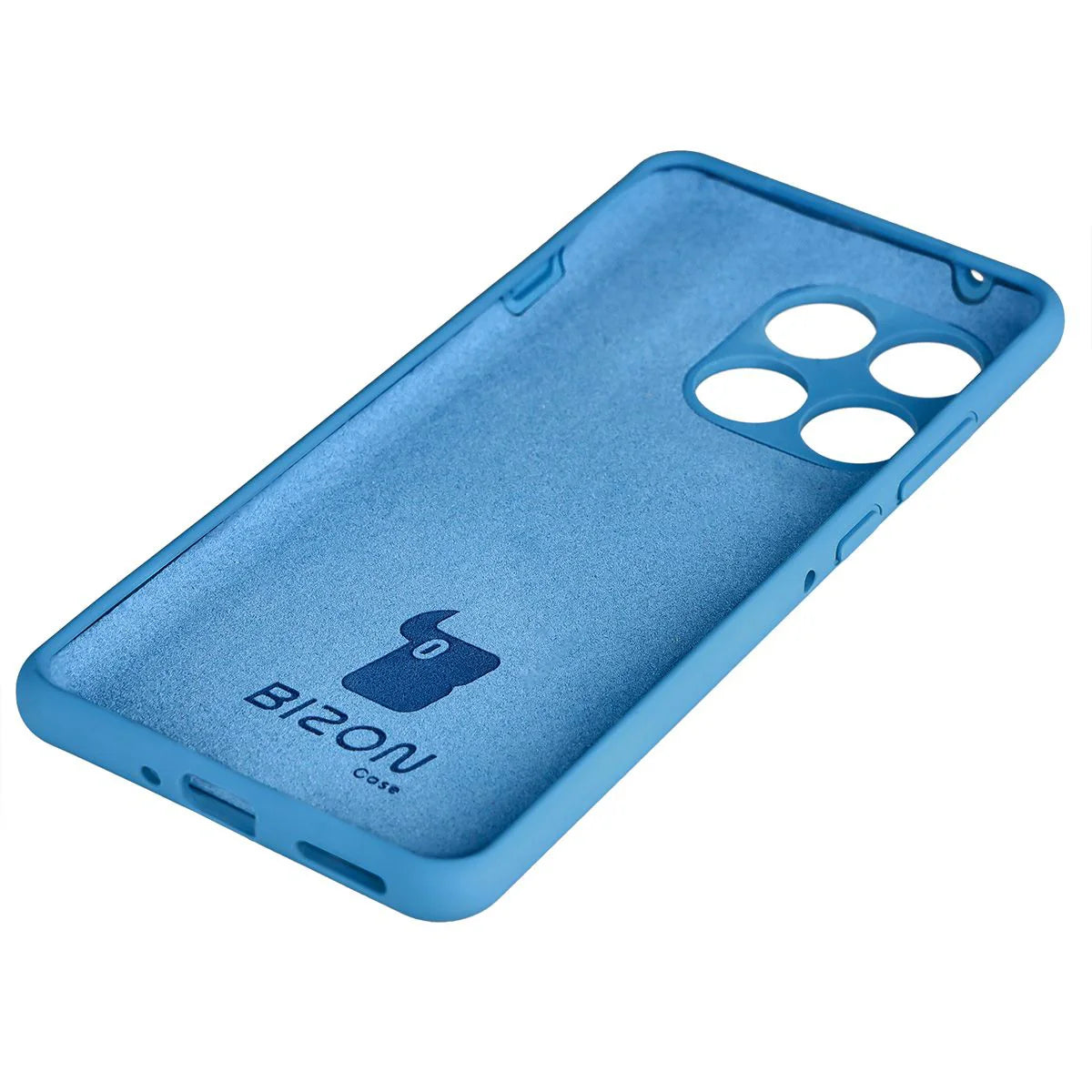 Silikon Handyhülle für Motorola Edge 60 Pro, Bizon Soft Case, Blau