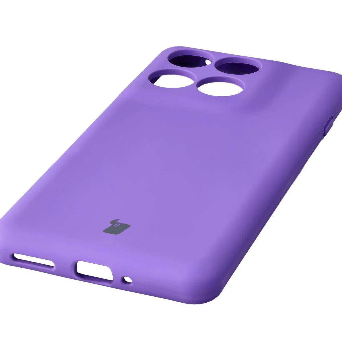 Silikon Handyhülle für Motorola Edge 60 Pro, Bizon Soft Case, Violett