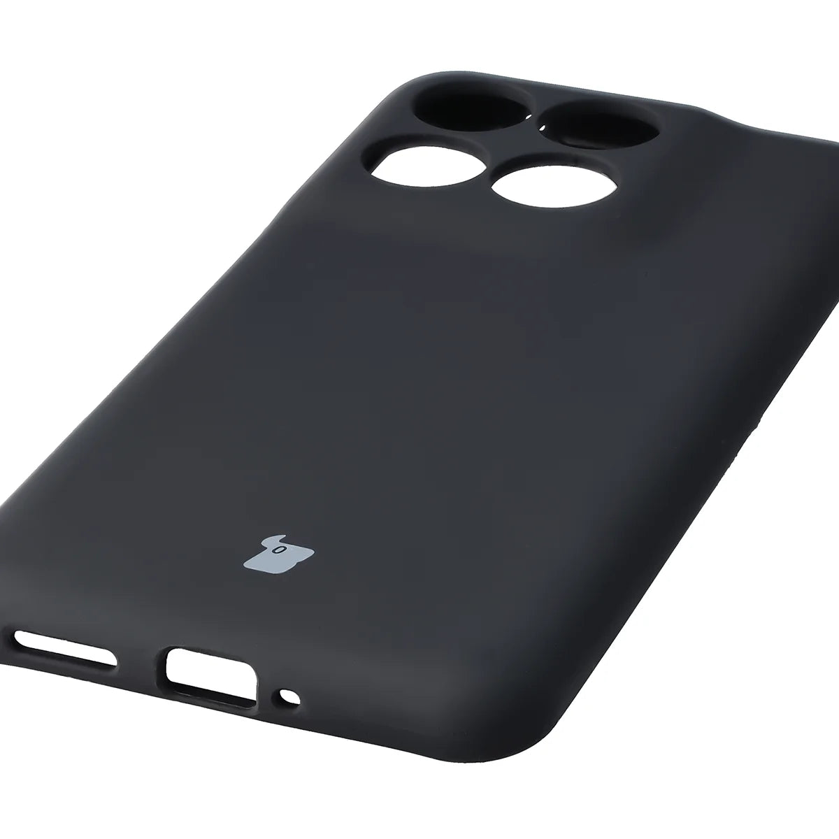 Silikon Handyhülle für Motorola Edge 70 Fusion, Bizon Soft Case, Schwarz