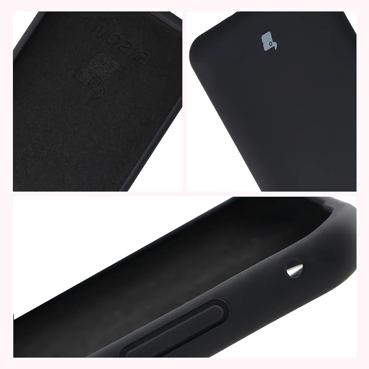 Silikon Handyhülle für Motorola Edge 70 Fusion, Bizon Soft Case, Schwarz