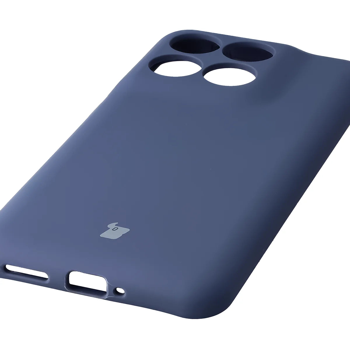 Silikon Handyhülle für Motorola Edge 70 Fusion, Bizon Soft Case, Dunkelblau
