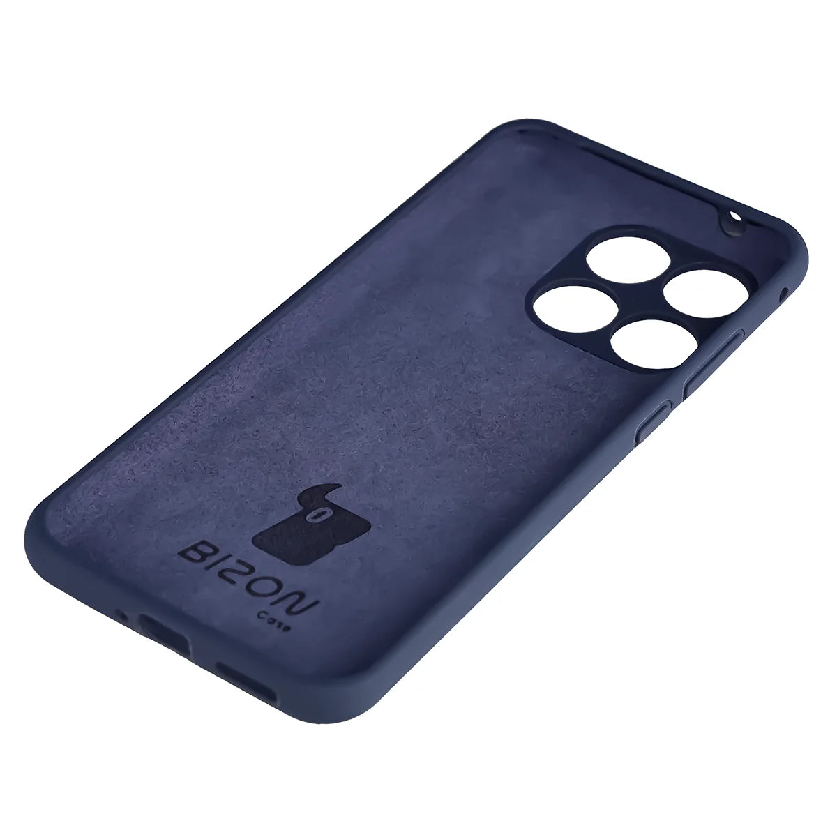 Silikon Handyhülle für Motorola Edge 70 Fusion, Bizon Soft Case, Dunkelblau