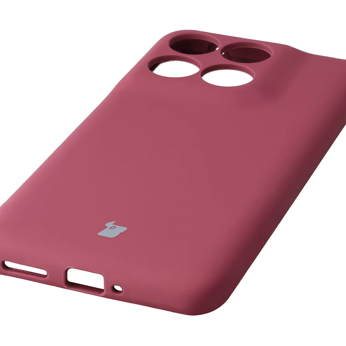 Silikon Handyhülle für Motorola Edge 70 Fusion, Bizon Soft Case, Pflaumenfarbe