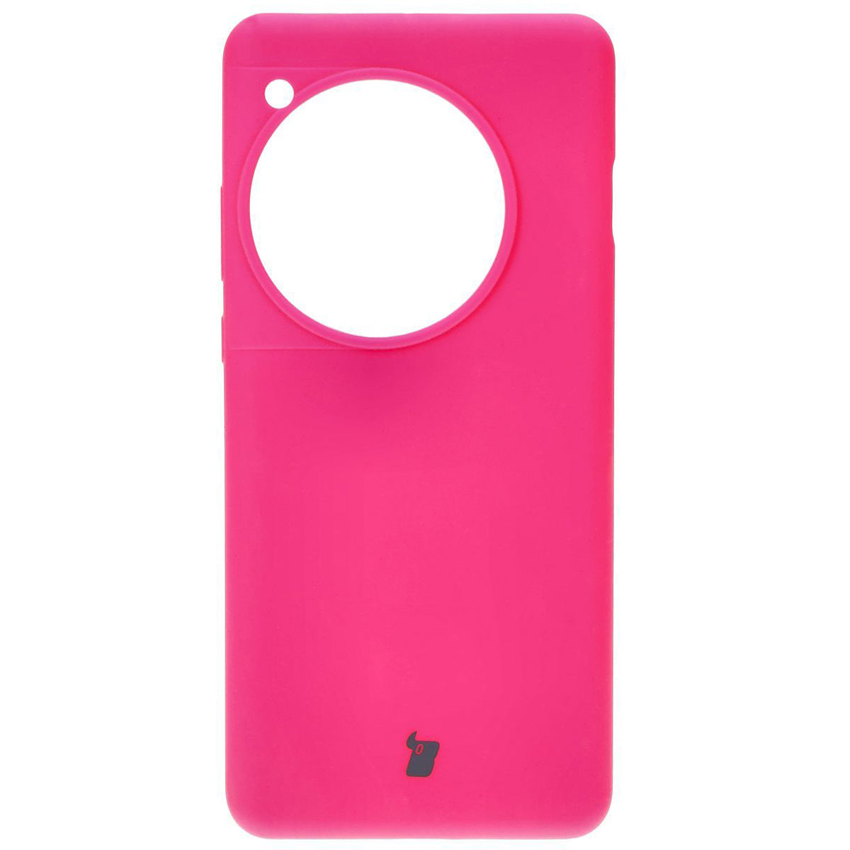 Silikon Handyhülle für OnePlus 12, Bizon Soft Case, Dunkelpink