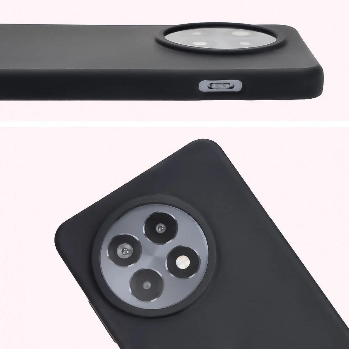 Silikon Handyhülle für OnePlus 13R, Bizon Soft Case, Schwarz