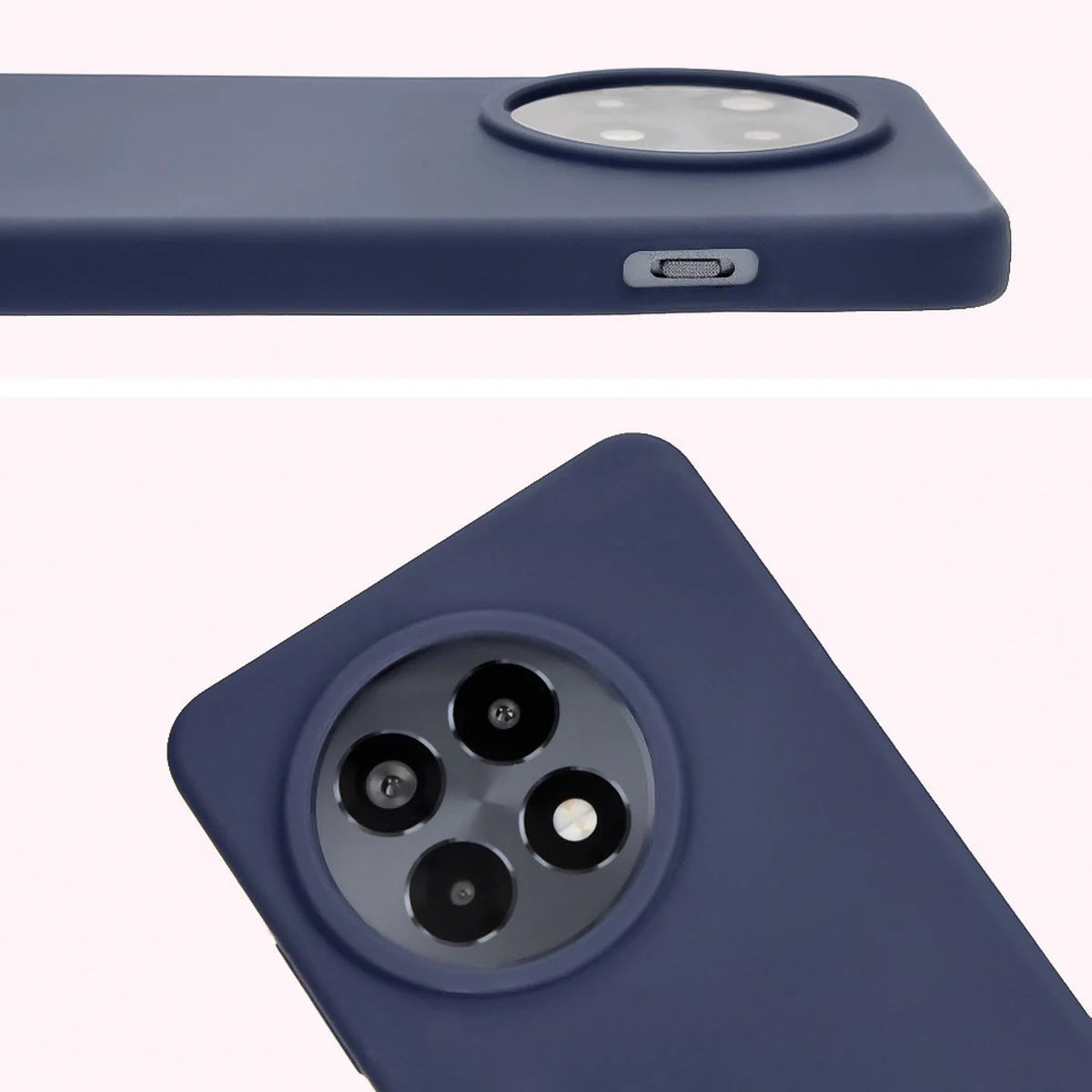 Silikon Handyhülle für OnePlus 13R, Bizon Soft Case, Dunkelblau