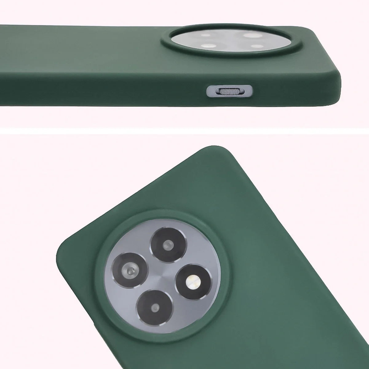 Silikon Handyhülle für OnePlus 13R, Bizon Soft Case, Dunkelgrün