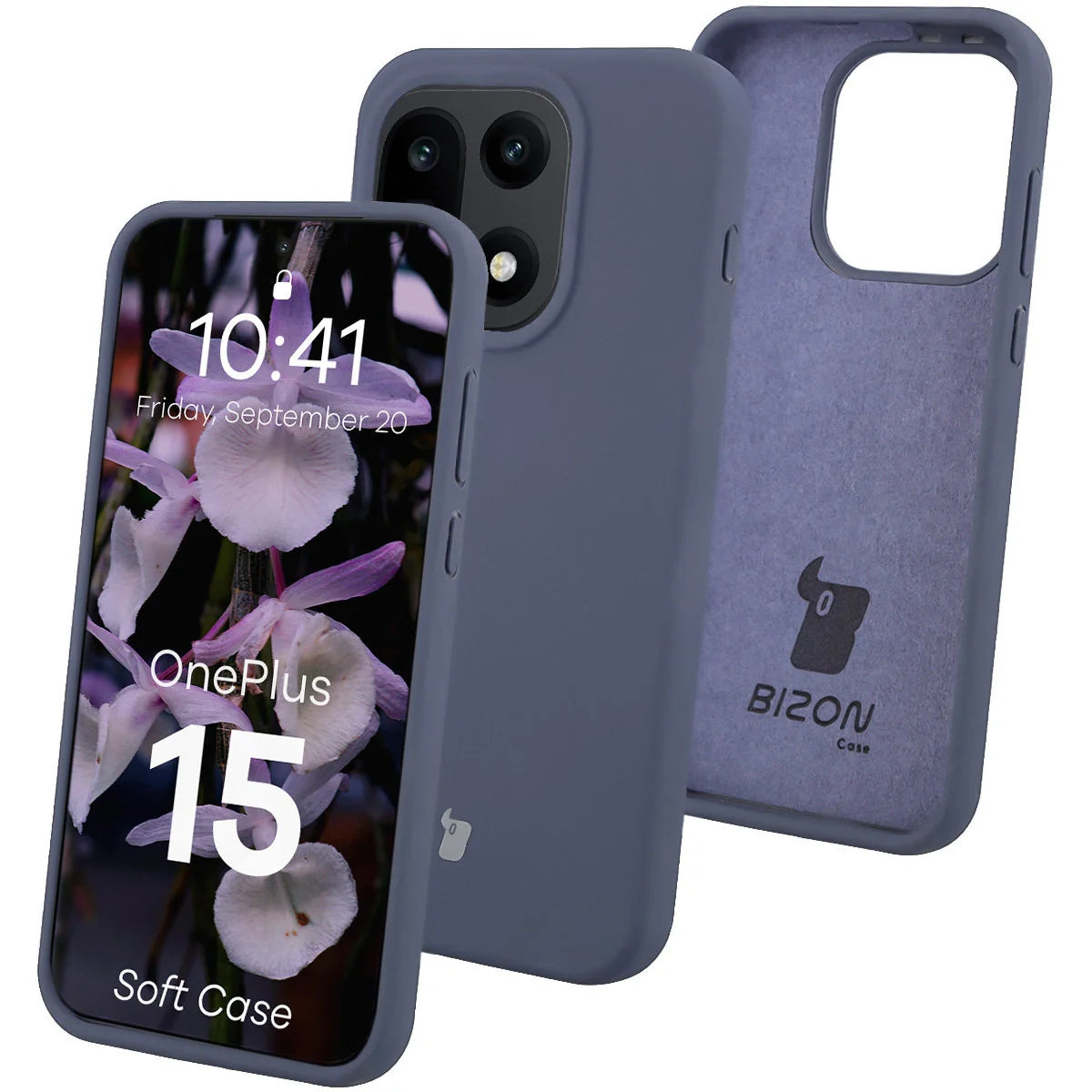Silikon Handyhülle für OnePlus 15, Bizon Soft Case, Dunkelblau