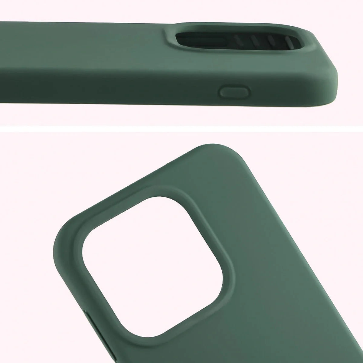 Silikon Handyhülle für OnePlus 15, Bizon Soft Case, Dunkelgrün