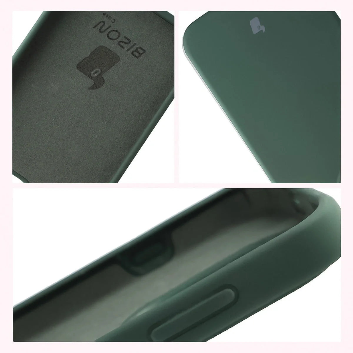 Silikon Handyhülle für OnePlus 15, Bizon Soft Case, Dunkelgrün