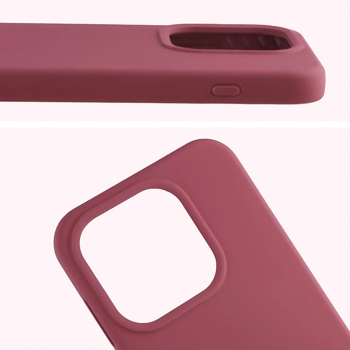 Silikon Handyhülle für OnePlus 15, Bizon Soft Case, Pflaumenfarbe