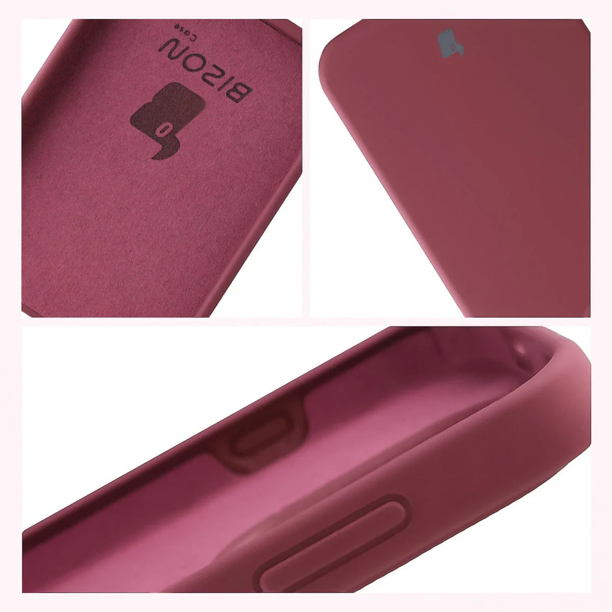 Silikon Handyhülle für OnePlus 15, Bizon Soft Case, Pflaumenfarbe