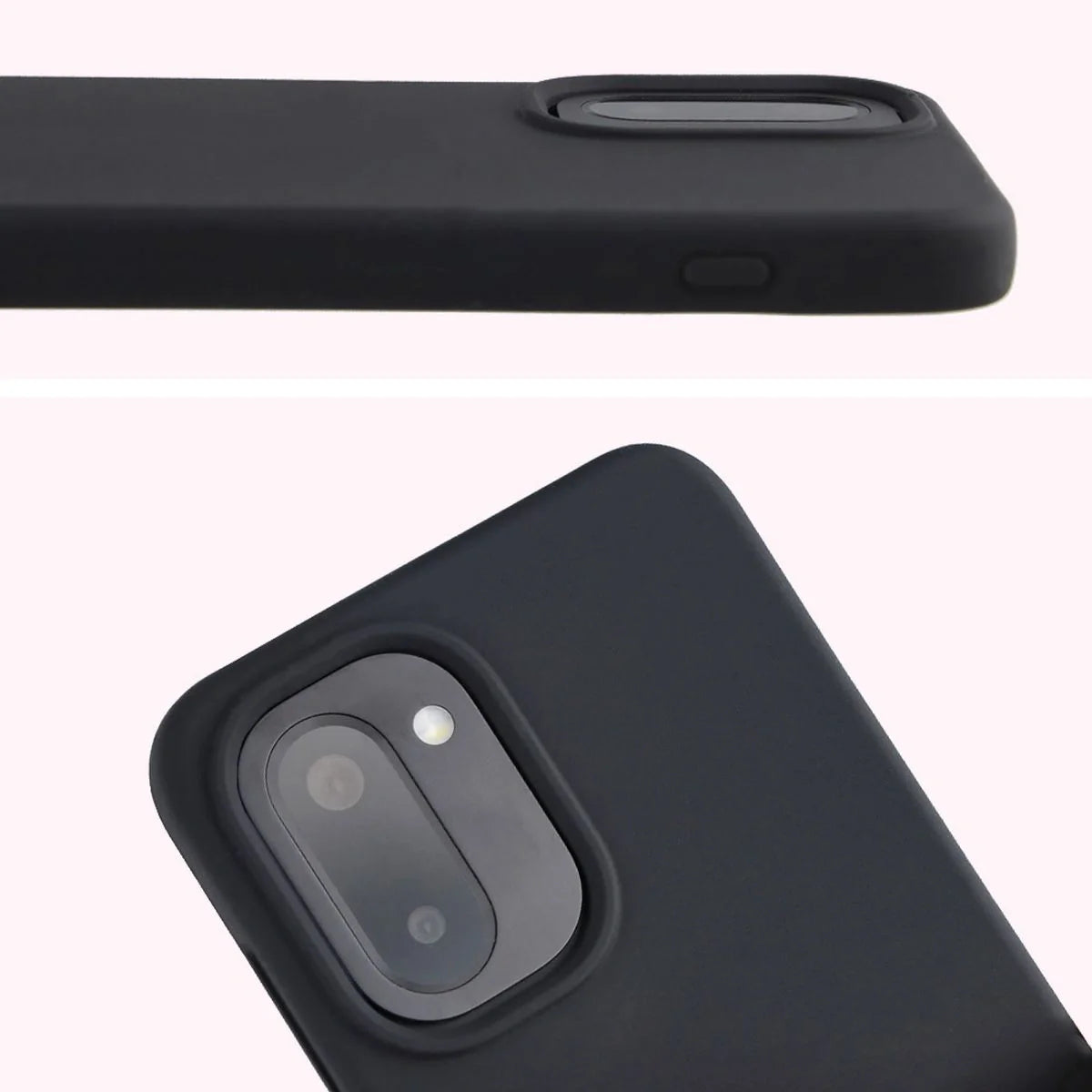 Silikon Handyhülle für OnePlus 15R, Bizon Soft Case, Schwarz