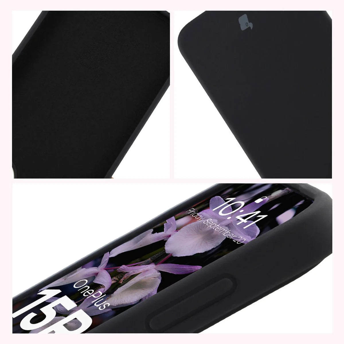 Silikon Handyhülle für OnePlus 15R, Bizon Soft Case, Schwarz