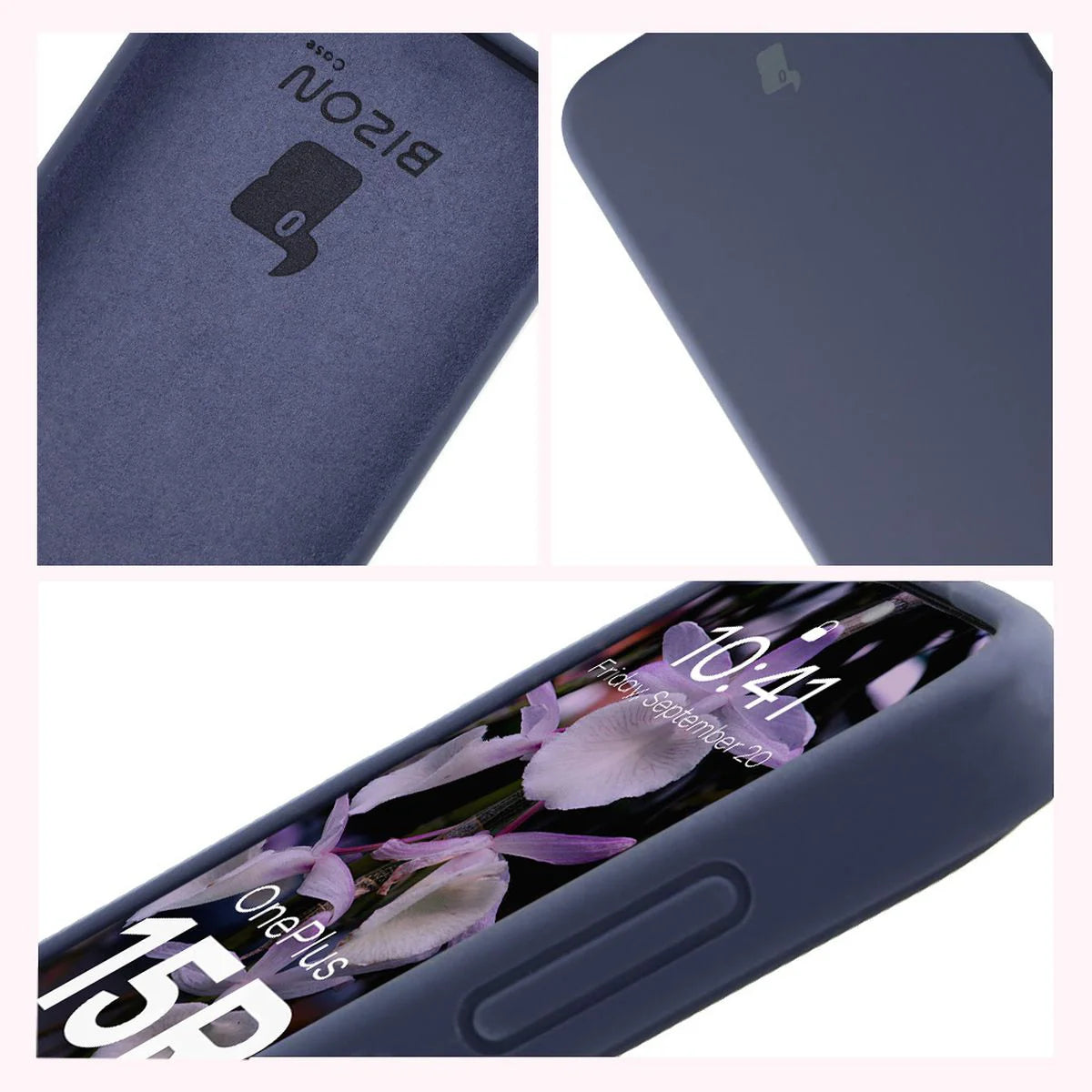 Silikon Handyhülle für OnePlus 15R, Bizon Soft Case, Dunkelblau