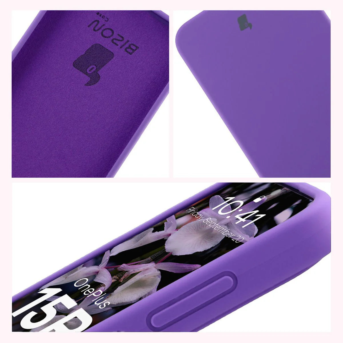 Silikon Handyhülle für OnePlus 15R, Bizon Soft Case, Violett