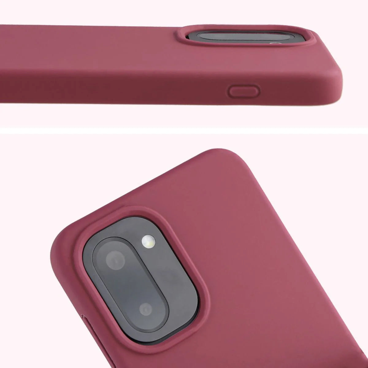 Silikon Handyhülle für OnePlus 15R, Bizon Soft Case, Pflaumenfarbe