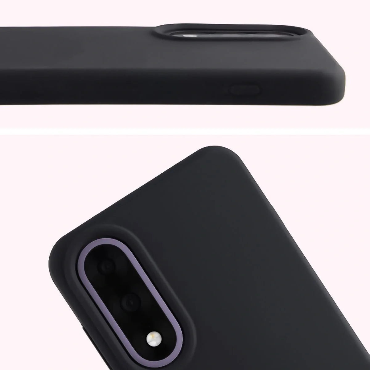 Silikon Handyhülle für OnePlus Nord 5, Bizon Soft Case, Schwarz