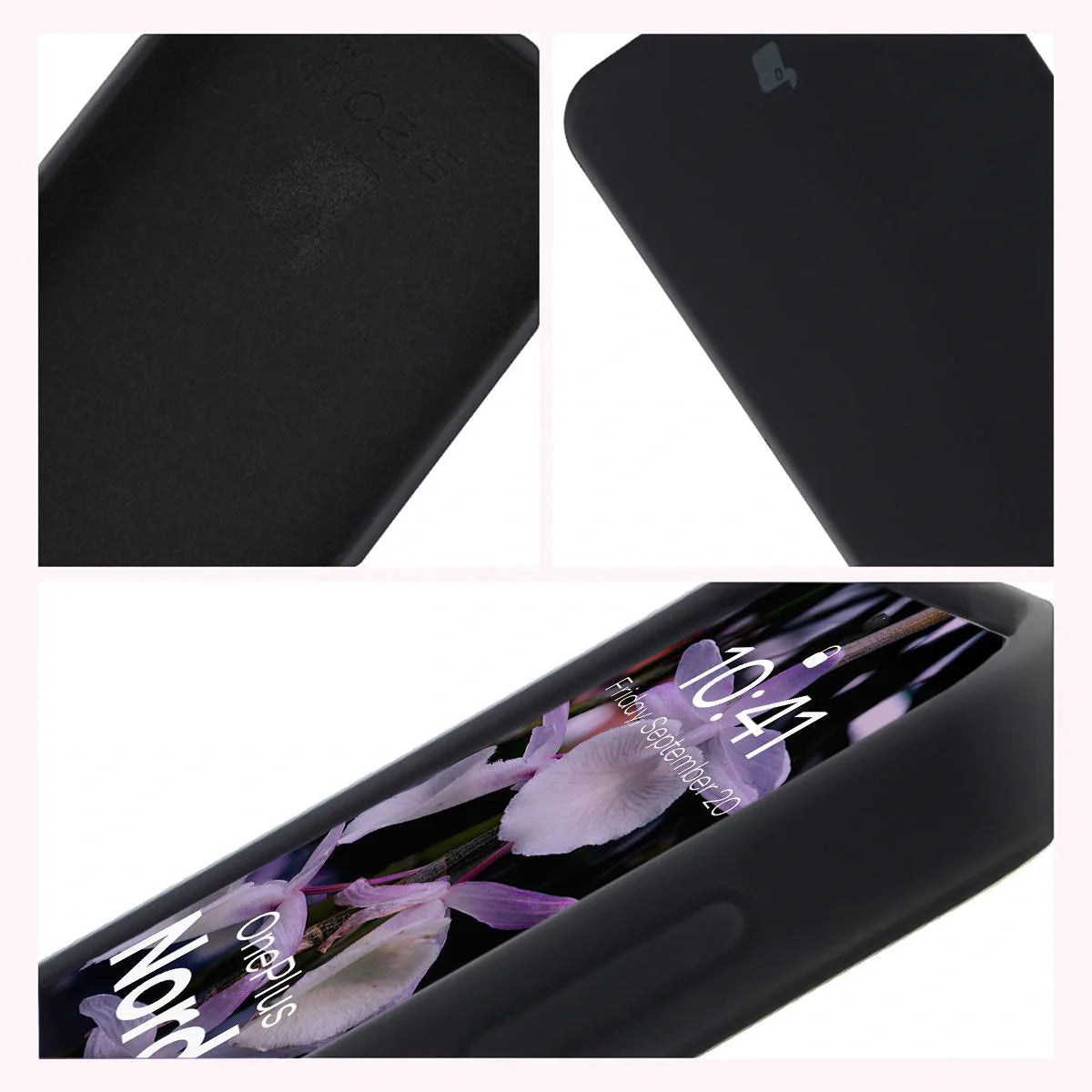 Silikon Handyhülle für OnePlus Nord 5, Bizon Soft Case, Schwarz