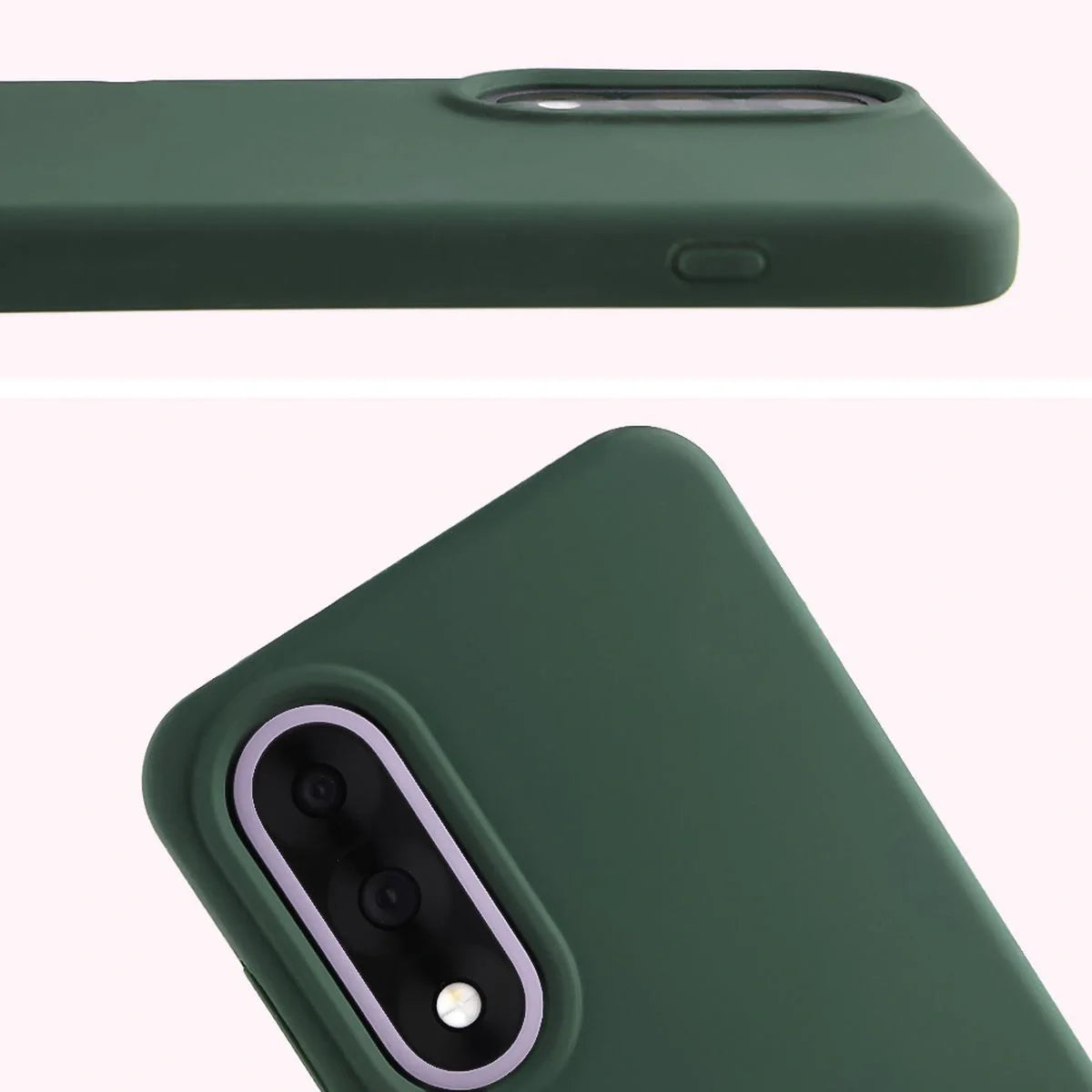 Silikon Handyhülle für OnePlus Nord 5, Bizon Soft Case, Dunkelgrün