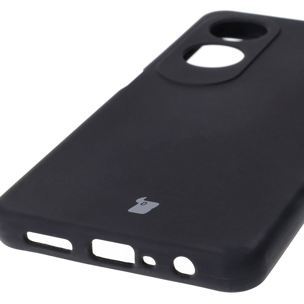 Silikon Handyhülle für Oppo A60 4G, Bizon Soft Case, Schwarz