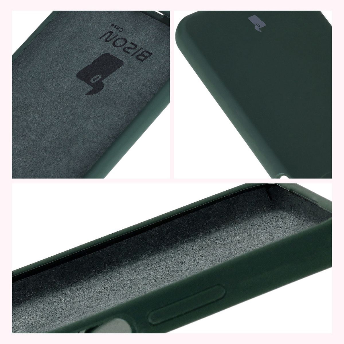 Silikon Handyhülle für Oppo A60 4G, Bizon Soft Case, Dunkelgrün