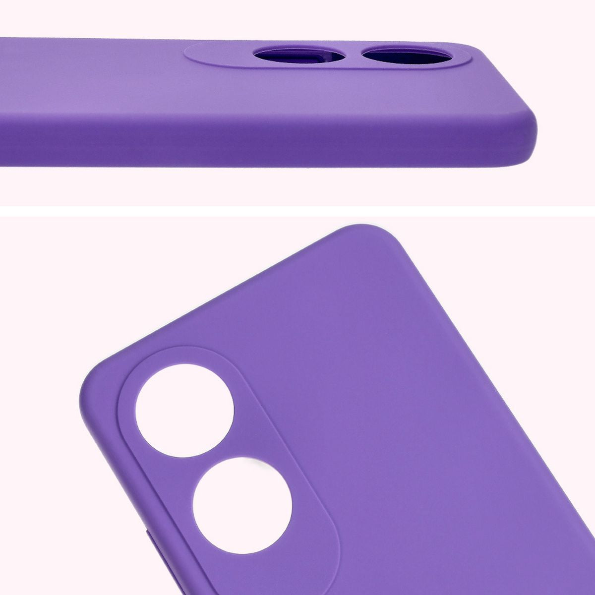 Silikon Handyhülle für Oppo A60 4G, Bizon Soft Case, Violett