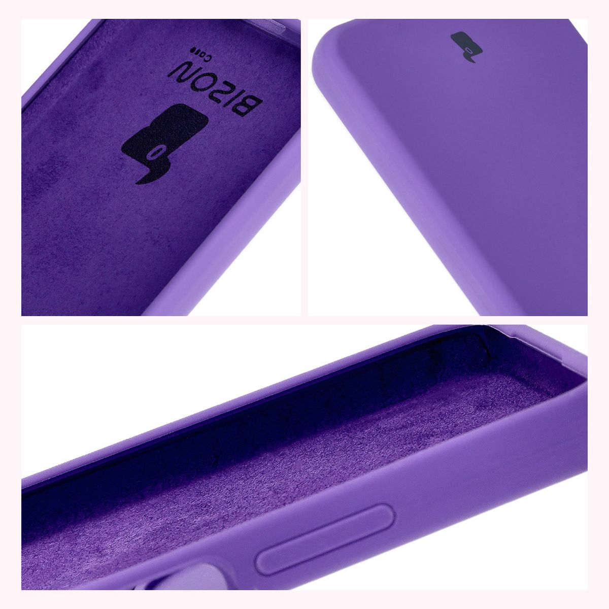 Silikon Handyhülle für Oppo A60 4G, Bizon Soft Case, Violett