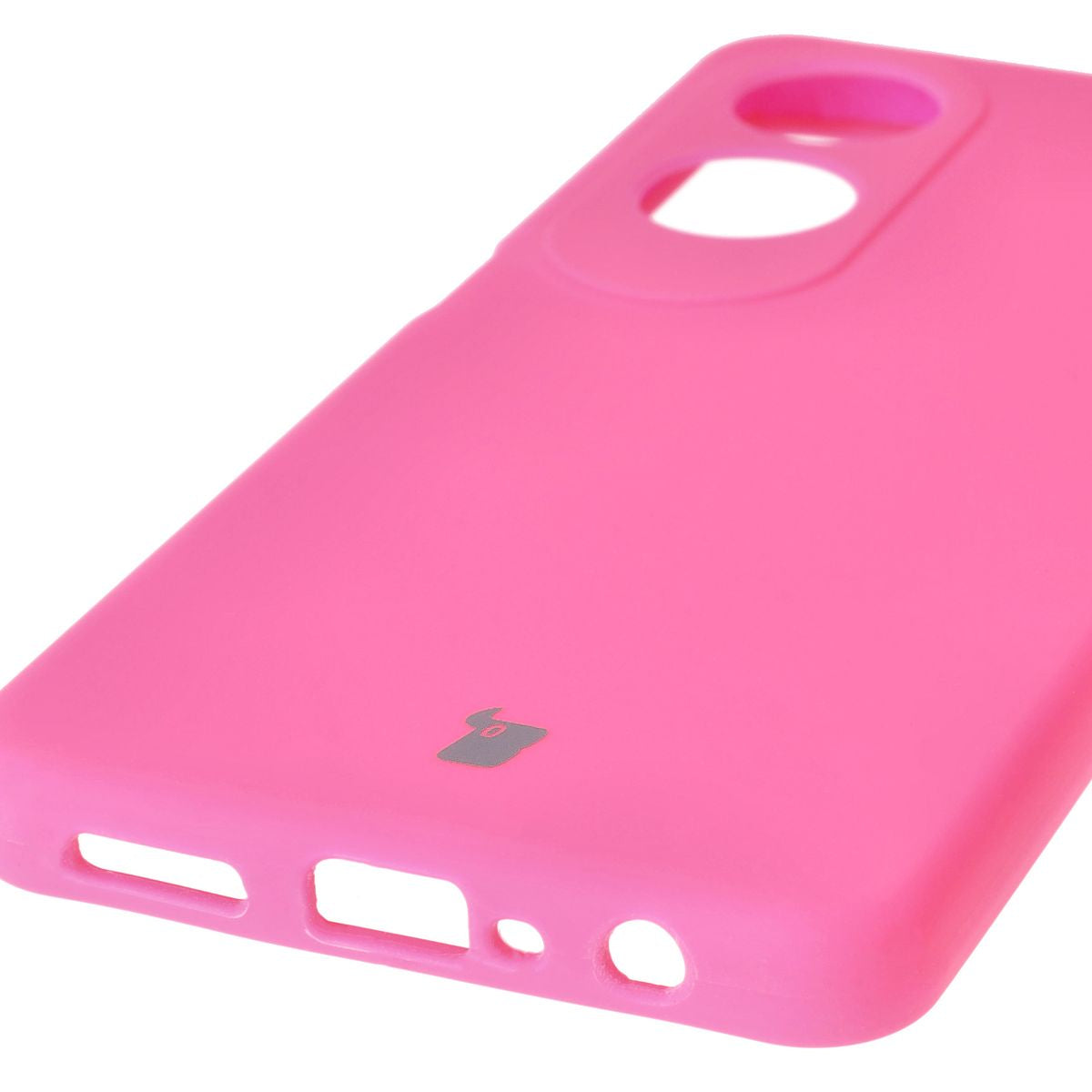 Silikon Handyhülle für Oppo A60 4G, Bizon Soft Case, Neon-Pink
