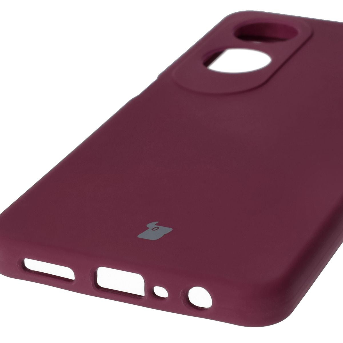Silikon Handyhülle für Oppo A60 4G, Bizon Soft Case, Pflaumenfarbe