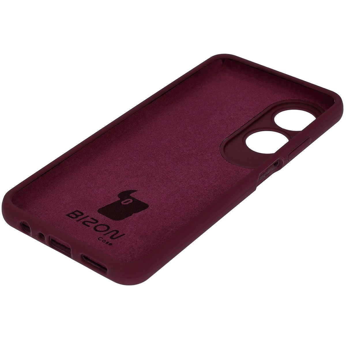 Silikon Handyhülle für Oppo A60 4G, Bizon Soft Case, Pflaumenfarbe