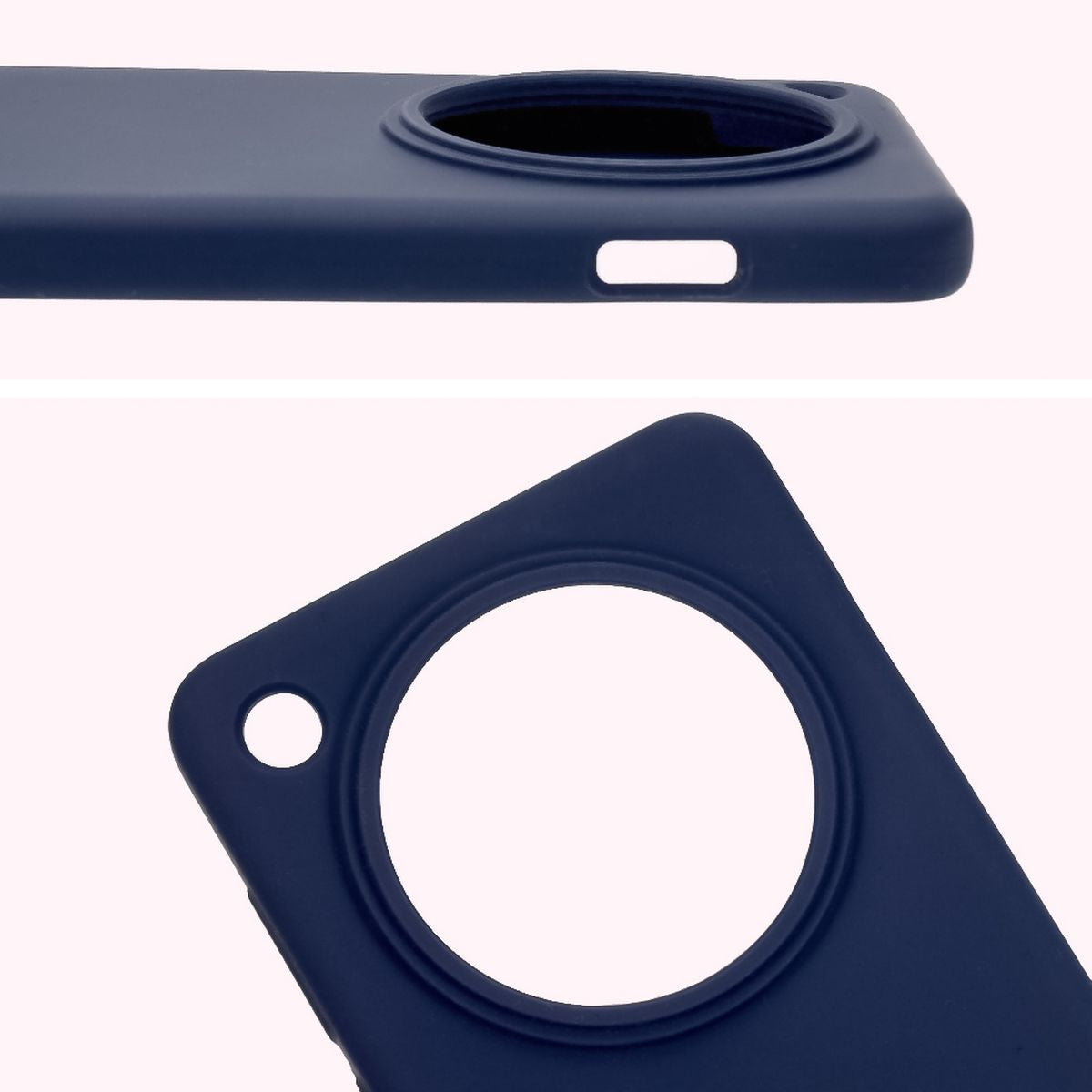 Silikon Handyhülle für Oppo Find X8 Pro, Bizon Soft Case, Dunkelblau