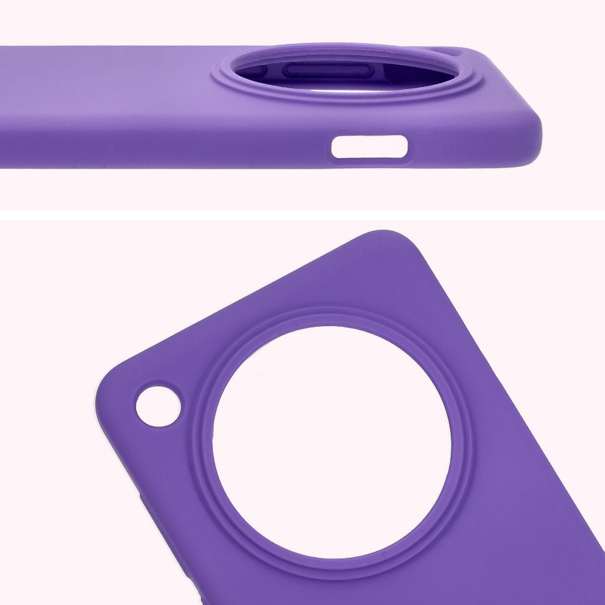 Silikon Handyhülle für Oppo Find X8 Pro, Bizon Soft Case, Violett