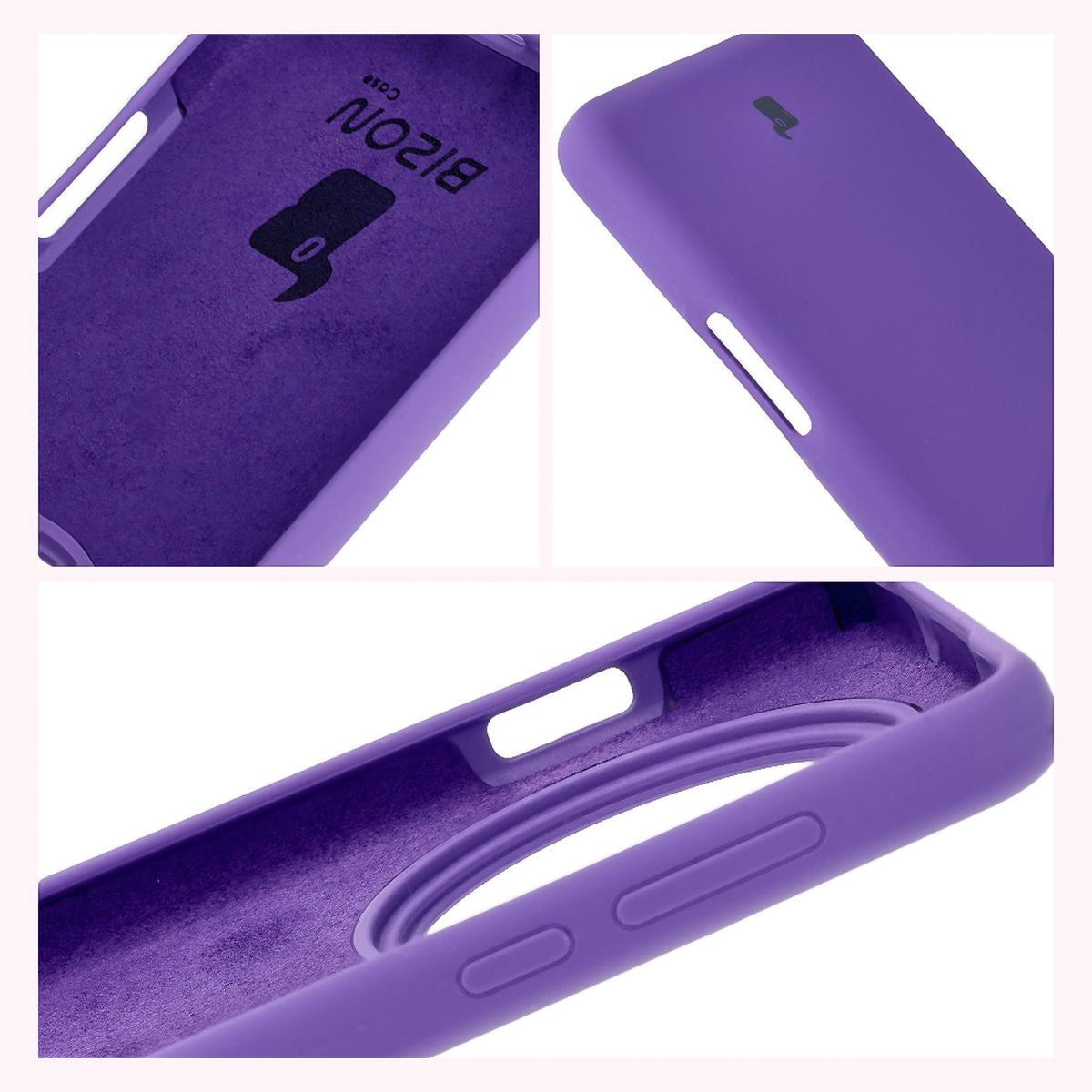 Silikon Handyhülle für Oppo Find X8 Pro, Bizon Soft Case, Violett