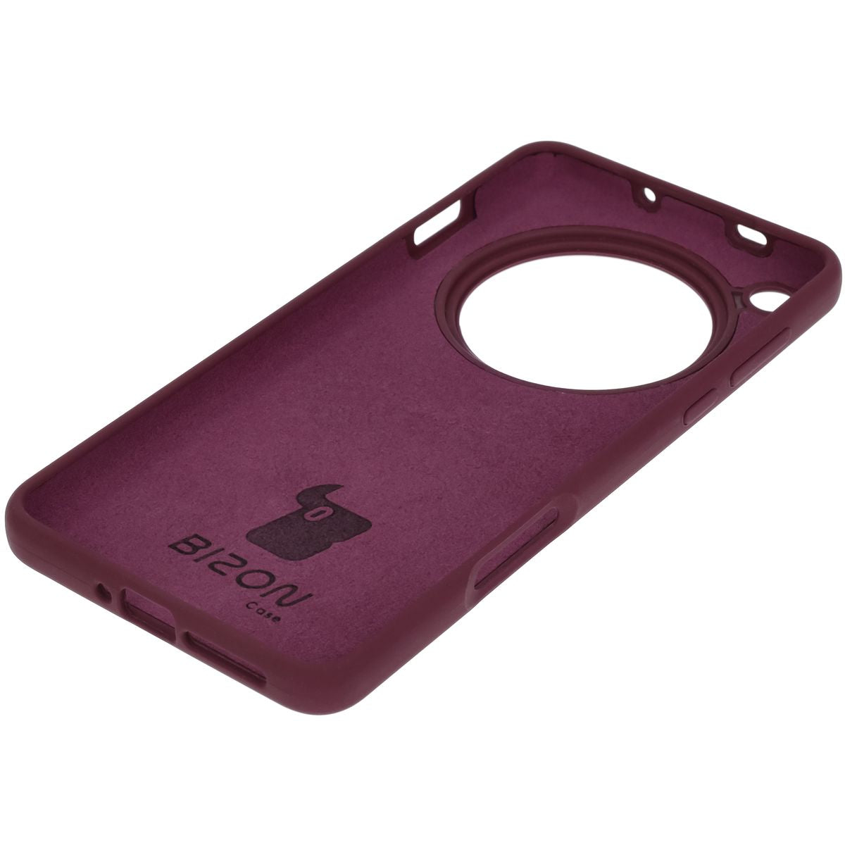 Silikon Handyhülle für Oppo Find X8 Pro, Bizon Soft Case, Pflaumenfarbe