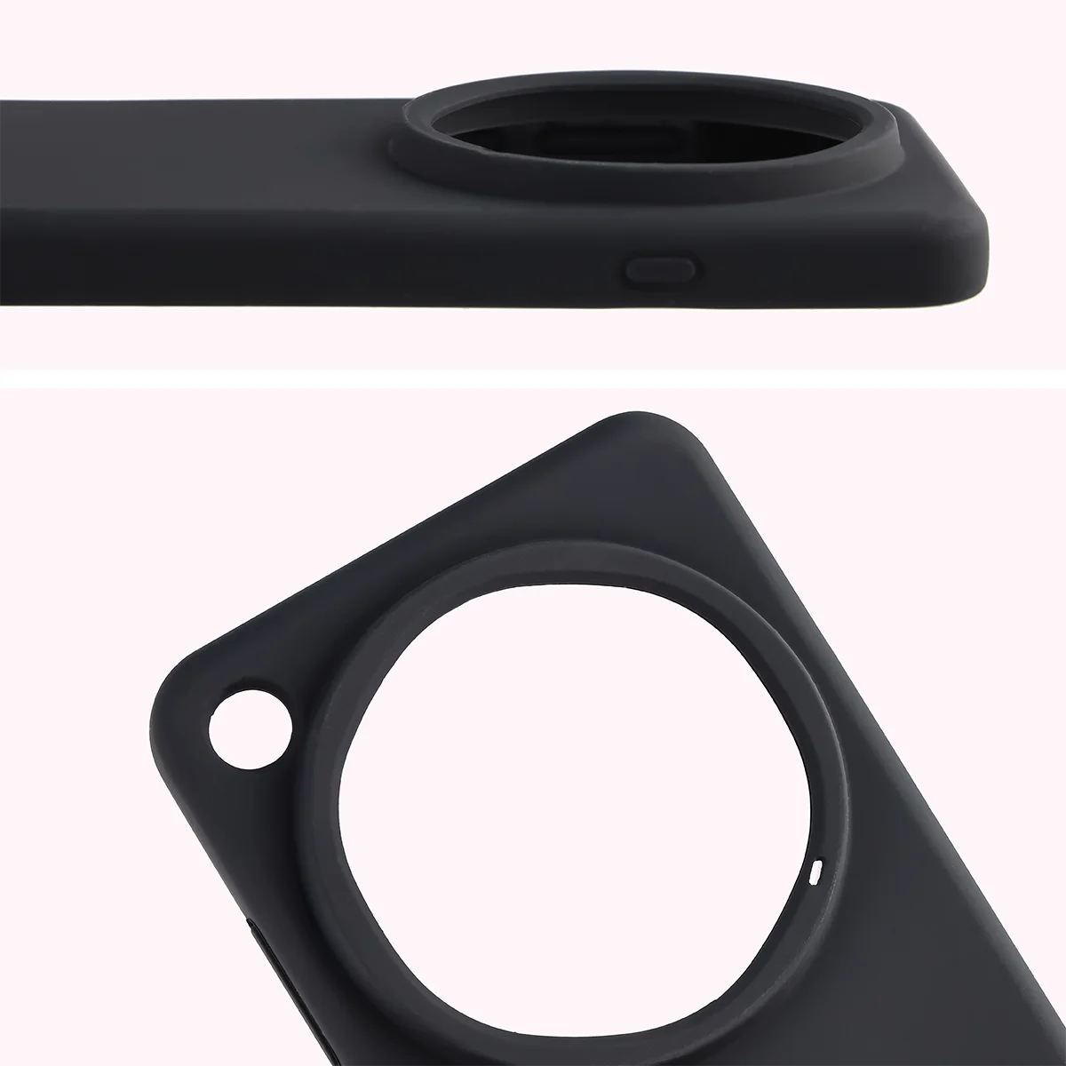 Silikon Handyhülle für Oppo Find X9 Ultra, Bizon Soft Case, Schwarz