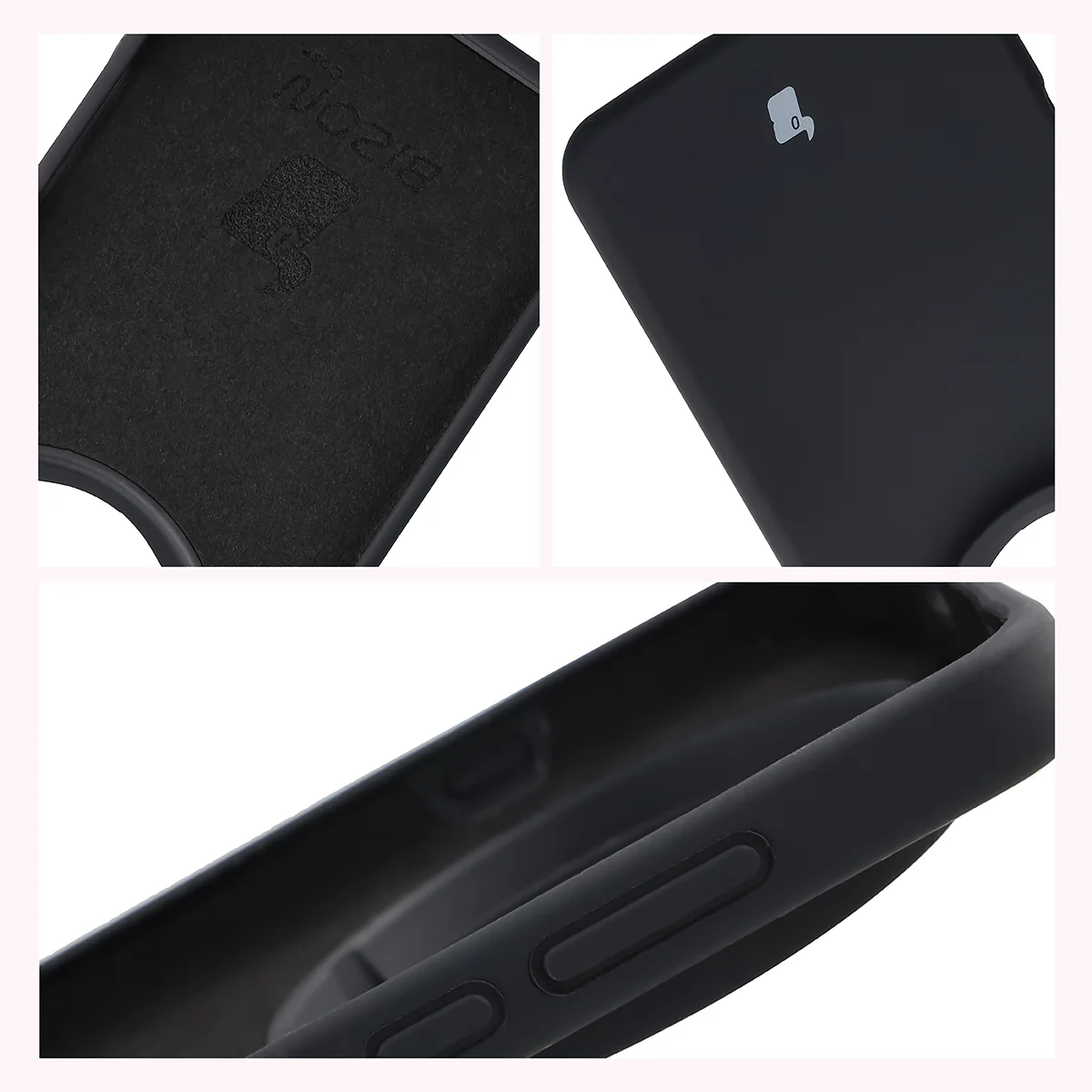 Silikon Handyhülle für Oppo Find X9 Ultra, Bizon Soft Case, Schwarz