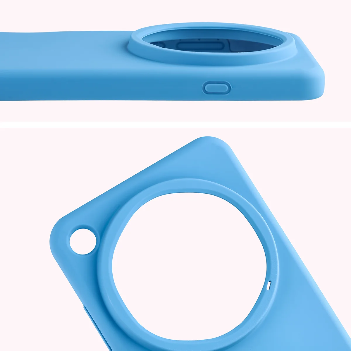 Silikon Handyhülle für Oppo Find X9 Ultra, Bizon Soft Case, Blau