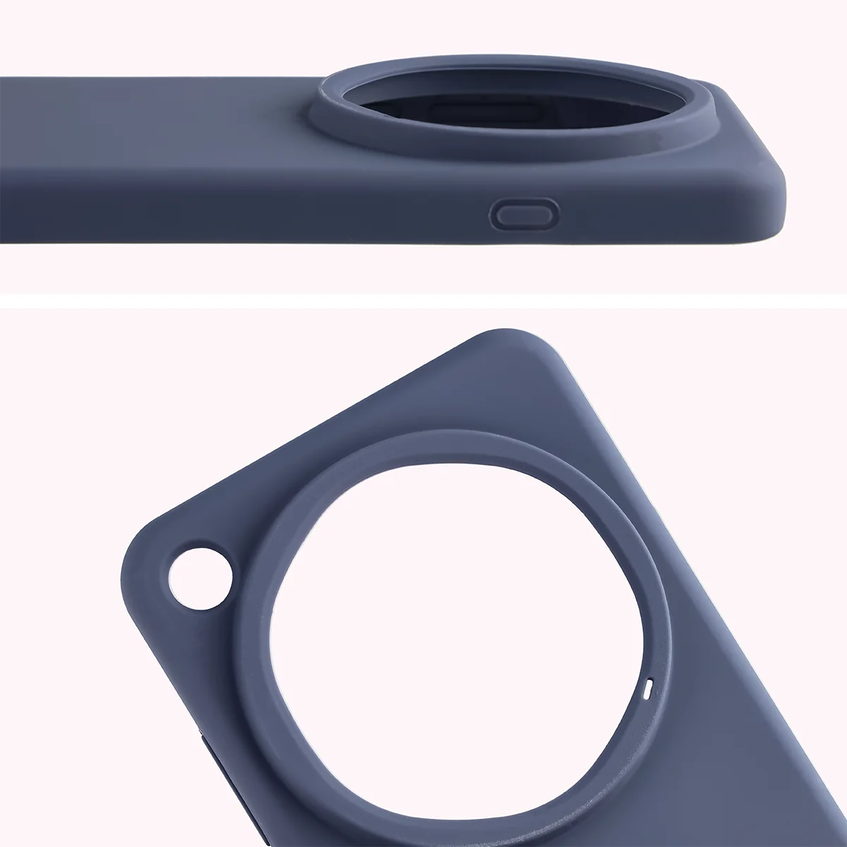 Silikon Handyhülle für Oppo Find X9 Ultra, Bizon Soft Case, Dunkelblau