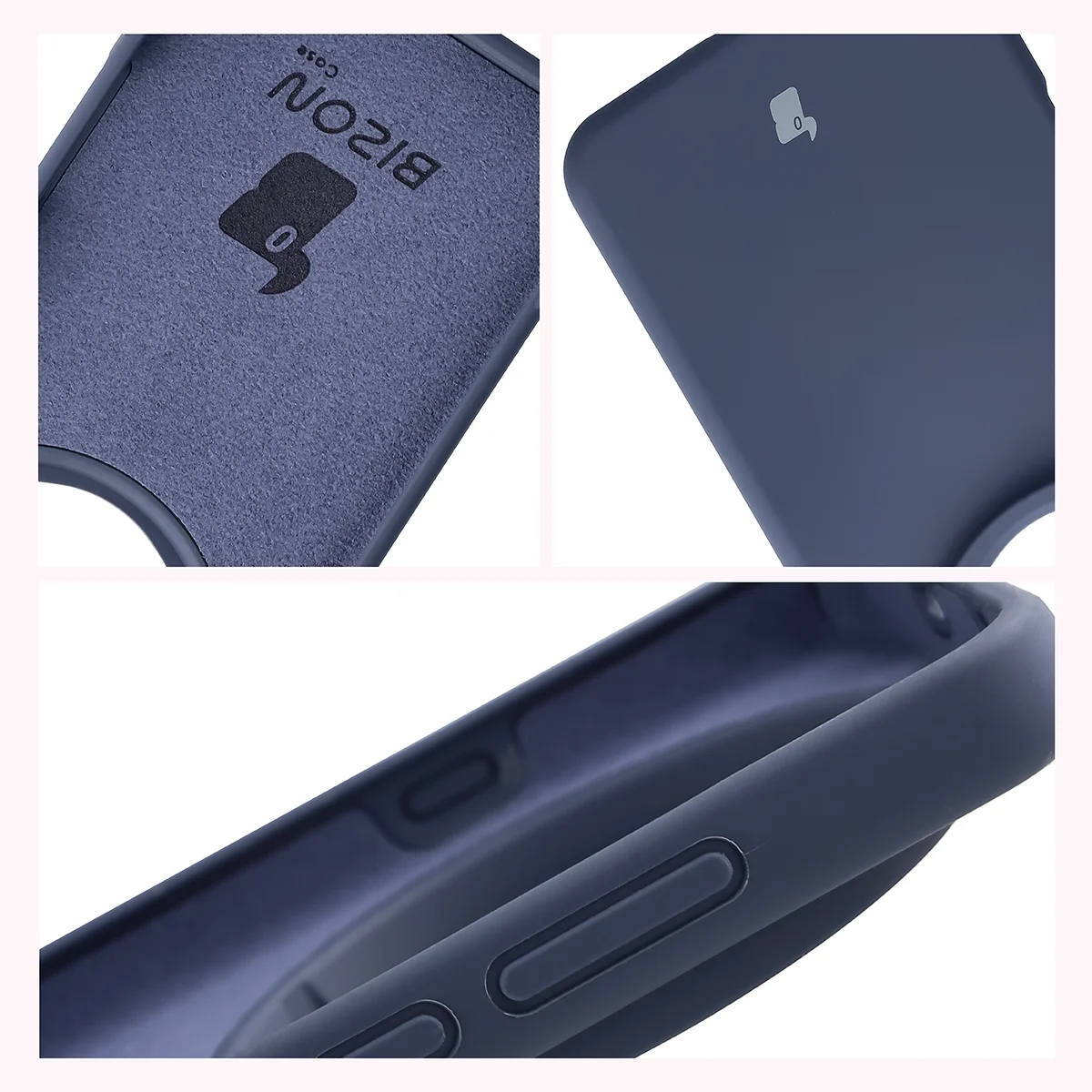Silikon Handyhülle für Oppo Find X9 Ultra, Bizon Soft Case, Dunkelblau
