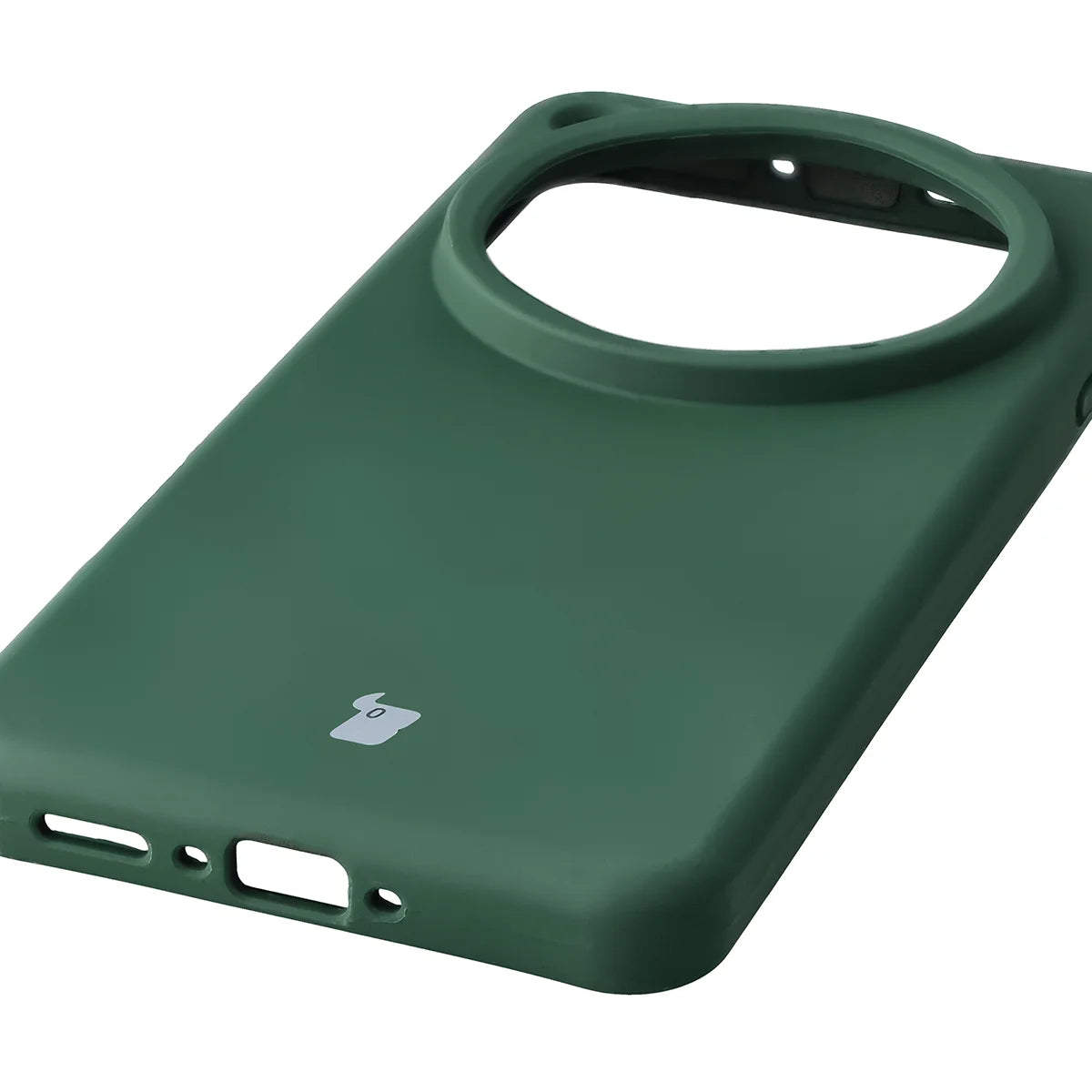 Silikon Handyhülle für Oppo Find X9 Ultra, Bizon Soft Case, Dunkelgrün