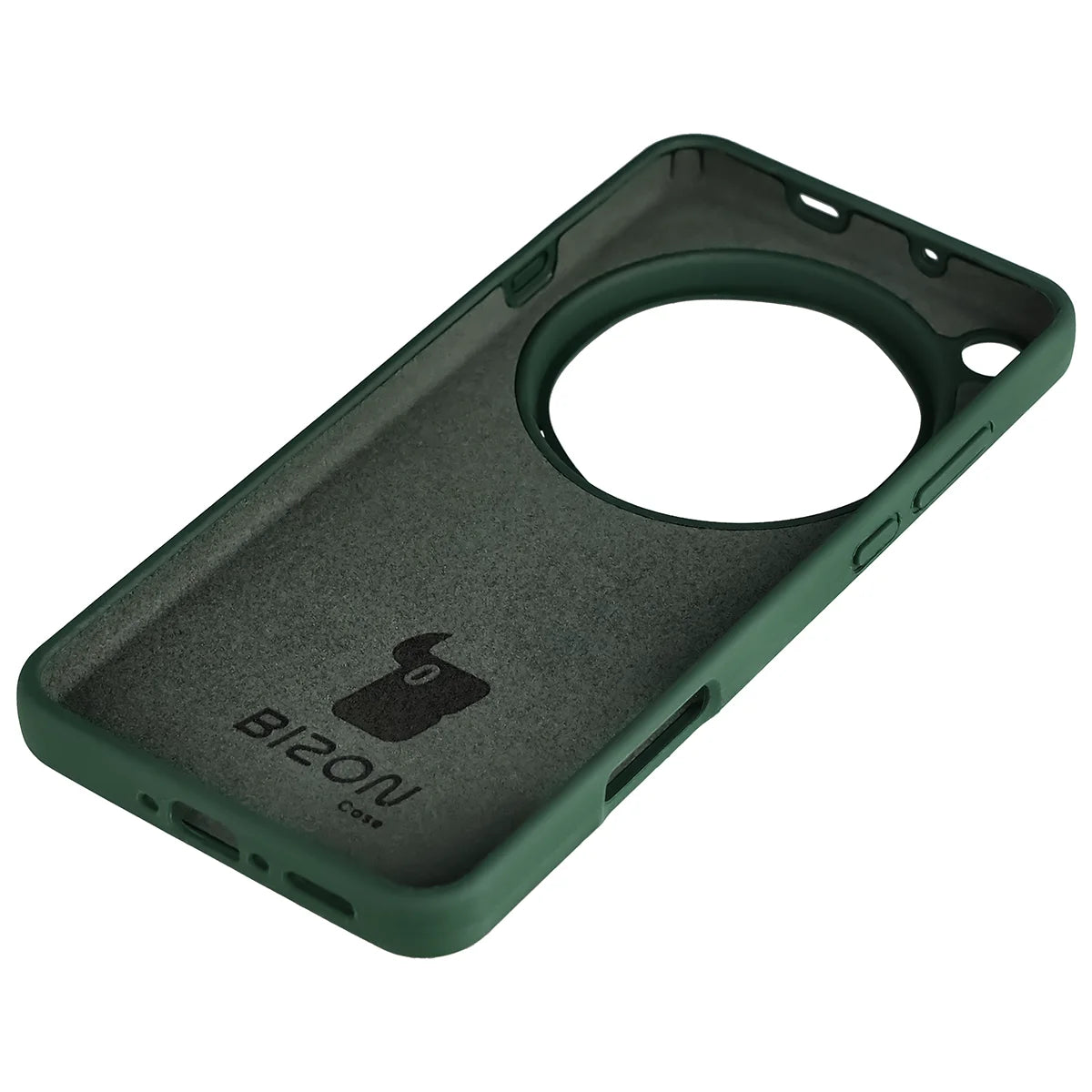 Silikon Handyhülle für Oppo Find X9 Ultra, Bizon Soft Case, Dunkelgrün