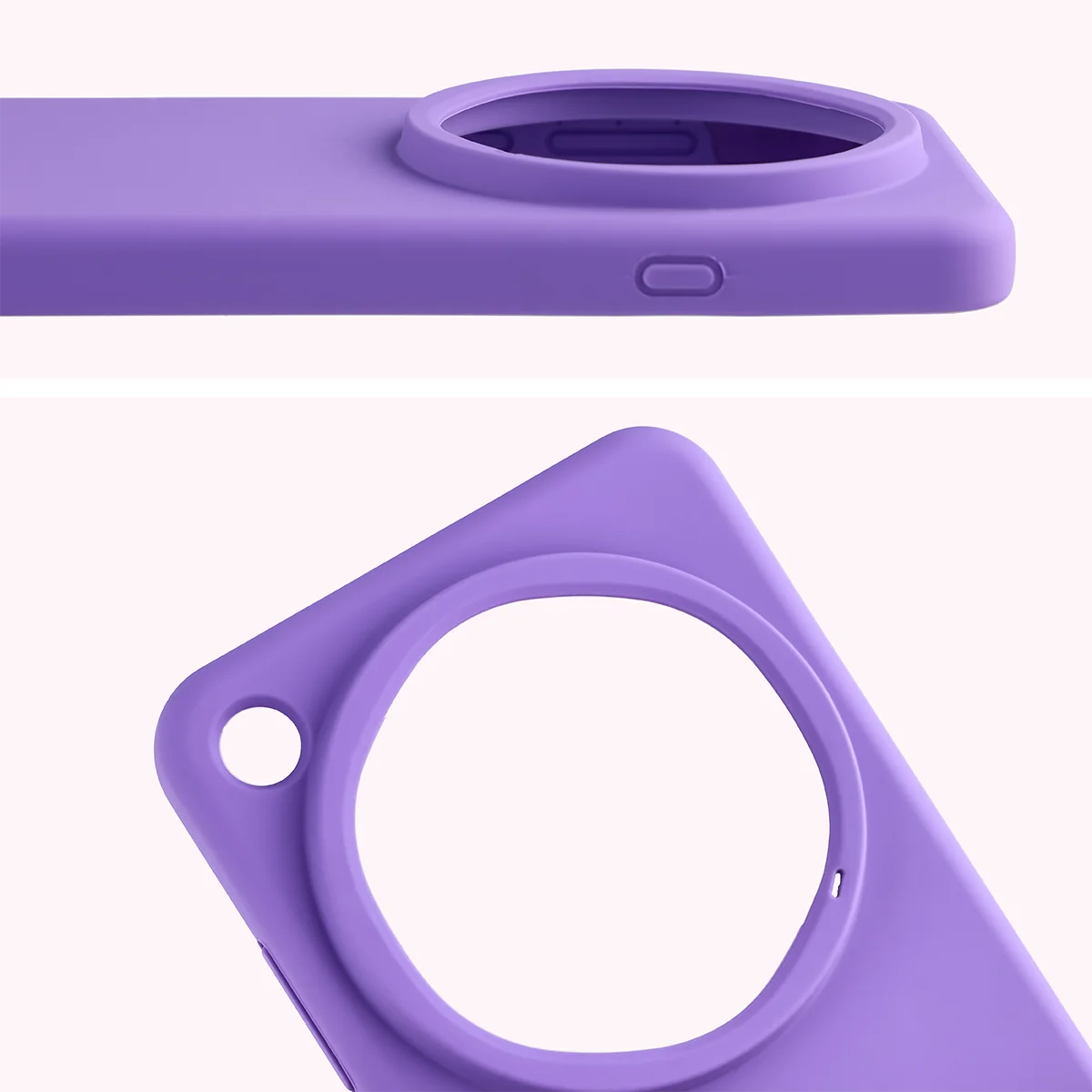 Silikon Handyhülle für Oppo Find X9 Ultra, Bizon Soft Case, Violett
